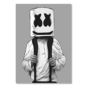 Ahşap Tablo Marshmello Animasyon Görseli 25x35 cm