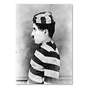 Ahşap Tablo Charlie Chaplin The Adventurer Filminin Sahne 35x50 cm