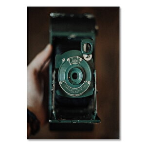 Ahşap Tablo Eski Kodak Fotoğraf Makinesi 25x35 cm