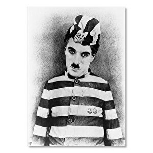 Ahşap Tablo Charlie Chaplin The Adventurer Kısa Filminin 25x35 cm