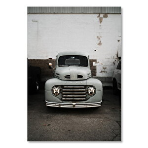 Ahşap Tablo Nostaljik Ford Kamyonet 50x70 cm