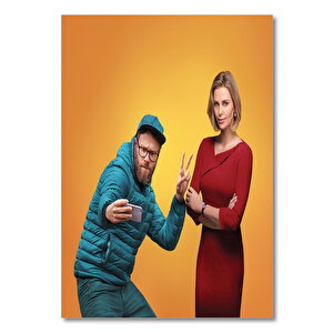 Ahşap Tablo Long Shot Seth Rogen Charlize Theron 35x50 cm