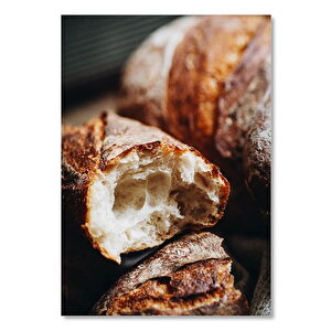 Ahşap Tablo Bölünmüş Tahıllı Ekmek 25x35 cm