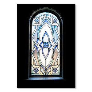 Ahşap Tablo Cam Vitray Detay 50x70 cm