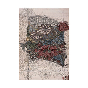 Ahşap Tablo Örgü Motif Dekor Kesiti 50x70 cm