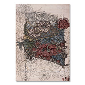 Ahşap Tablo Örgü Motif Dekor Kesiti 25x35 cm
