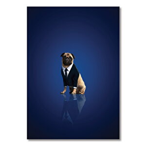 Ahşap Tablo Mib International Frank The Pug 50x70 cm