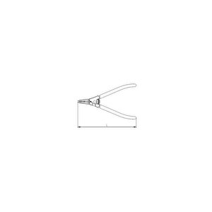 İzeltaş Dış Segman Pensi Yaylı Düz 225mm 3301120225