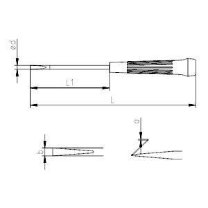 İzeltaş Klemens Tornavida Düz 2.5x80 4500172580