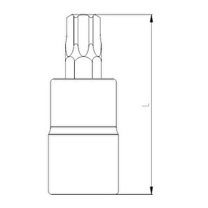 İzeltaş 1/2 Lokmalı Torx Uç Star T27 1113061227