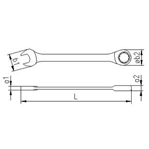 İzeltaş Cırcır Kombine Anahtar 24mm 0340020024