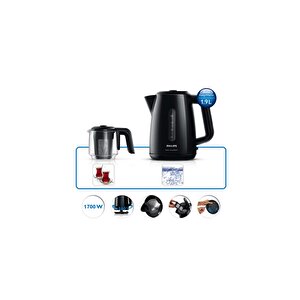 Philips Çay Ustası Hd7301/00 1700w Çay Makinesi Siyah