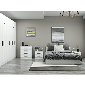 Kale210 Yatak Odası Set 122 Beyaz 210 cm
