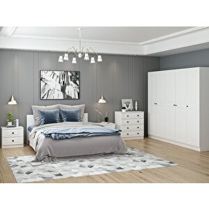 Kale190 Yatak Odası Set 72 Beyaz Mebran 190 cm