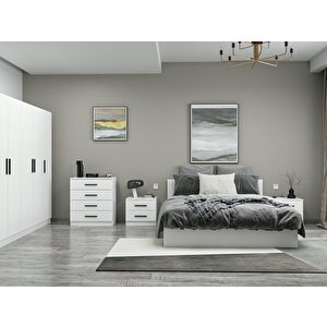 Kale210 Yatak Odası Set 102 Beyaz 210 cm