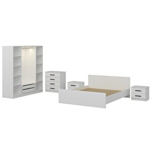Kale210 Yatak Odası Set 83 Beyaz Cam Kapak