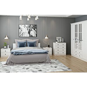Kale190 Yatak Odası Set 59 Beyaz Mebran 190 cm