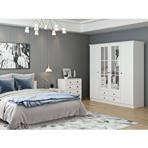 Kale190 Yatak Odası Set 59 Beyaz Mebran