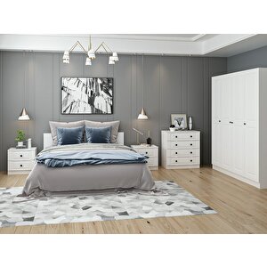 Kale210 Yatak Odası Set 62 Beyaz Mebran 210 cm