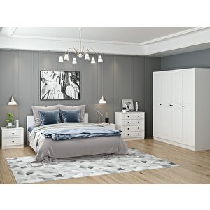 Kale210 Yatak Odası Set 62 Beyaz Mebran 210 cm