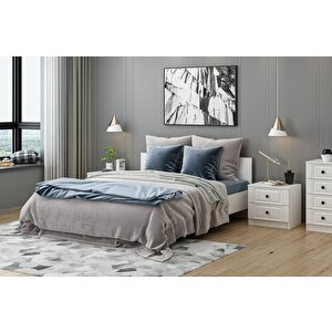Kale190 Yatak Odası Set 68 Beyaz Mebran 190 cm