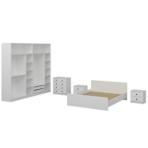 Kale210 Yatak Odası Set 67 Beyaz Mebran