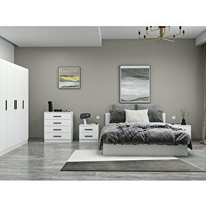 Kale190 Yatak Odası Set 101 Beyaz 190 cm