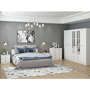 Kale190 Yatak Odası Set 69 Beyaz Mebran 190 cm