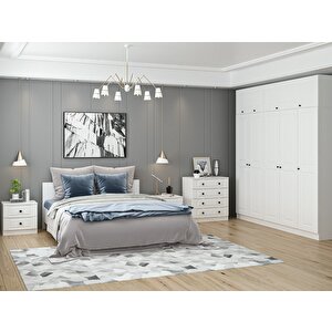 Kale210 Yatak Odası Set 66 Beyaz Mebran 210 cm