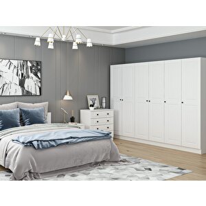 Kale210 Yatak Odası Set 64 Beyaz Mebran 210 cm