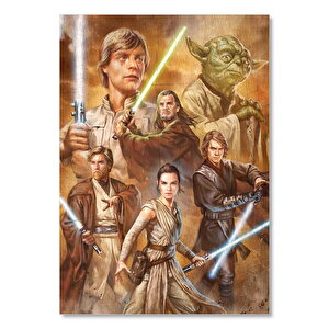 Eski Star Wars Jedilar Görseli 35x50 cm