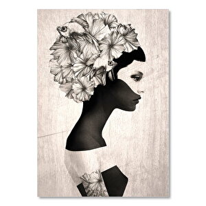 Eski Ruben İreland Siyah Beyaz Kadın Görseli 35x50 cm