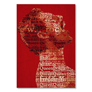Freddie Mercury Poster Şekilli Görsel 35x50 cm
