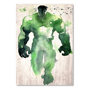 Eski Sulu Boya Yeşil Dev Hulk Görseli 35x50 cm