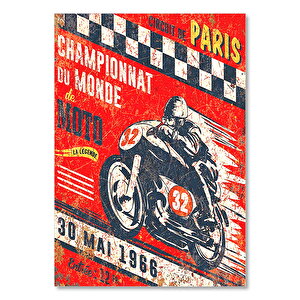 30 Mayıs 1966 Motor Yarışı Görseli 35x50 cm