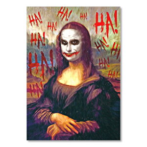 Joker İmajlı Mona Lisa Görseli 35x50 cm