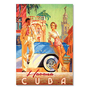 Cuba Havana Afiş Şekilli Görsel 50x70 cm