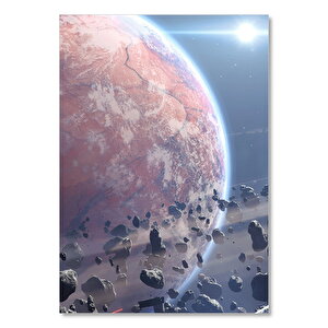 Gezegen Ve Etrafındaki Asteroid Kuşağı 35x50 cm