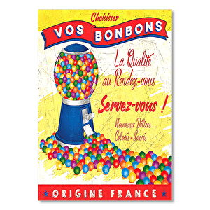 Bon Bon Şekerler Görseli 25x35 cm