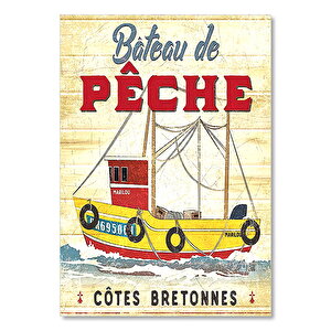 Balıkçı Teknesi Afişi Görseli 50x70 cm