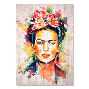 Çiçek Taclı Frida Kahlo Görseli 25x35 cm