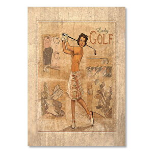 Golfcu Kadın Afişi Görseli 50x70 cm