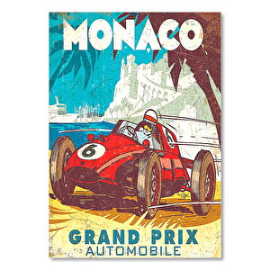 Monaco Araba Yarışları Görseli 25x35 cm