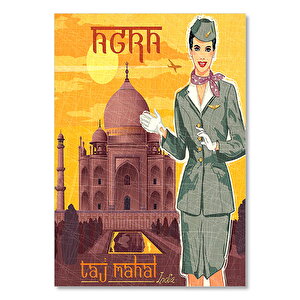 Taç Mahal Seyhat Afişi Görseli 50x70 cm