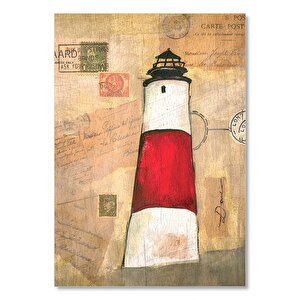 Deniz Fenerli Mektup Görseli 25x35 cm