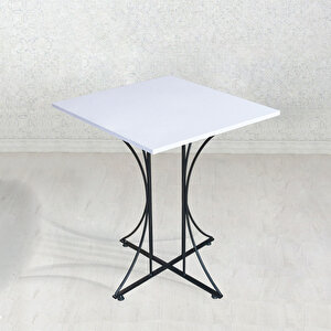Thei̇a Pi̇ 60x60cm Masa Beyaz Renk + 2 Adet Starleg Kolçakli Sandalye