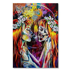 İkizler Burcu Zodyak Karakteri Gerçeküstü Görsel     Ahşap Mdf Tablo 50x70 cm