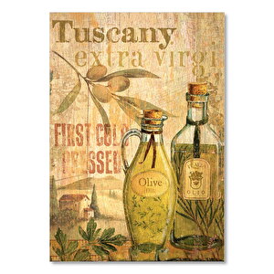 Tuscan Zeytin Yağı Görseli  Ahşap Mdf Tablo 50x70 cm