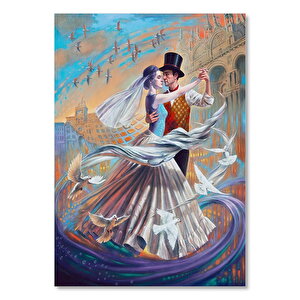 Rüzgar Dansı Görseli    Ahşap Mdf Tablo 35x50 cm