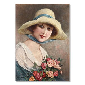François Martin Kavel Fransa Catherine La Rose Görsel    Ahşap Mdf Tablo 35x50 cm